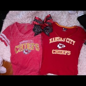 Kansas City chiefs bundle two tops and two bows